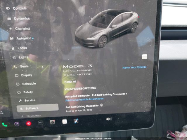 5YJ3E1EB0RF812167 Tesla Model 3 Long Range Dual Motor All-wheel Drive