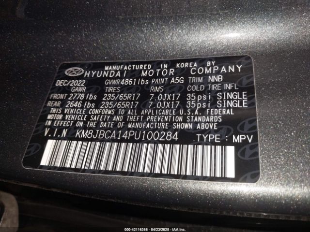 2023 HYUNDAI TUCSON HYBRID KM8JBCA14PU100284 Photo 8