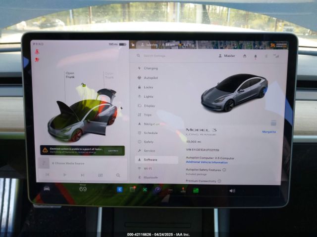 5YJ3E1EA1JF021139 Tesla Model 3 Long Range/mid Range