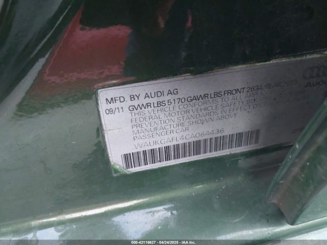 2012 AUDI S4 WAUKGAFL4CA064436 Photo 8