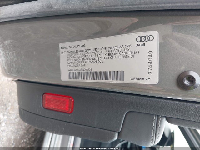 2023 AUDI A4 WAUEAAF40PN003736 Photo 8