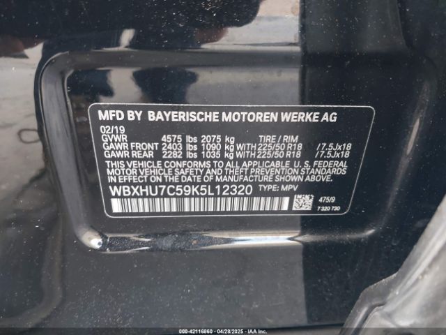 WBXHU7C59K5L12320 BMW X1 Sdrive28i