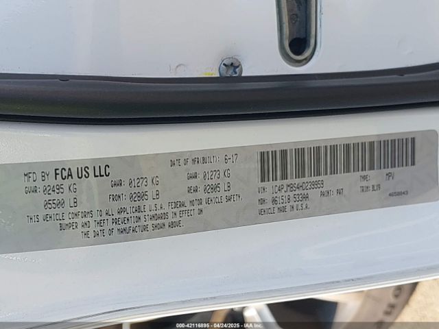 1C4PJMBS4HD239959 Jeep Cherokee Trailhawk L Plus 4x4