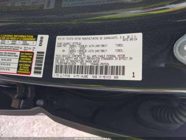 3TYKB5FN0RT013025 Toyota Tacoma Sr5 2wd