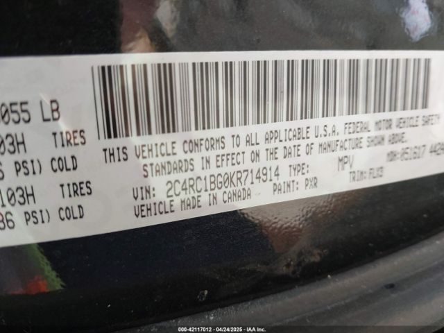 2019 CHRYSLER PACIFICA 2C4RC1BG0KR714914 Photo 8