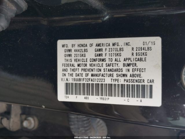 2015 ACURA TLX 19UUB1F32FA012223 Photo 8