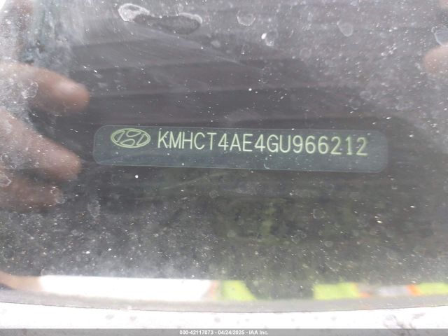 KMHCT4AE4GU966212 Hyundai ACCENT SE