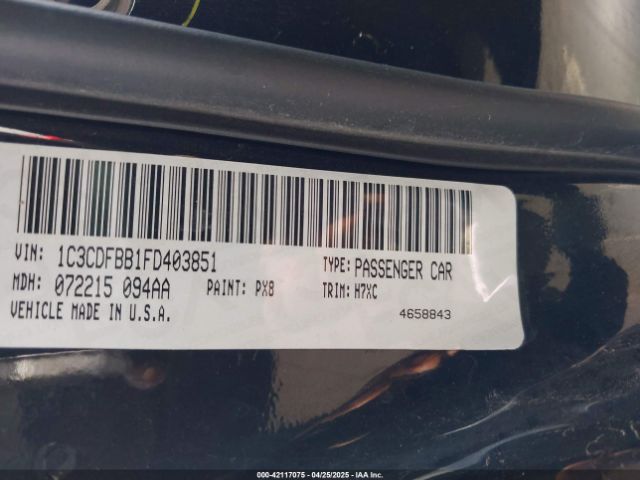 1C3CDFBB1FD403851 Dodge DART SXT