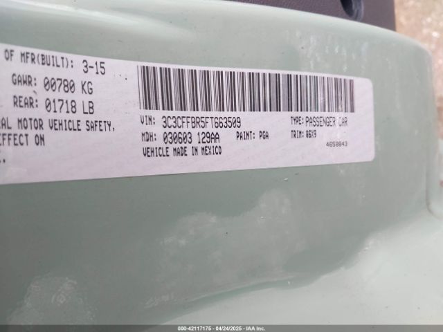 3C3CFFBR5FT663509 Fiat 500 SPORT