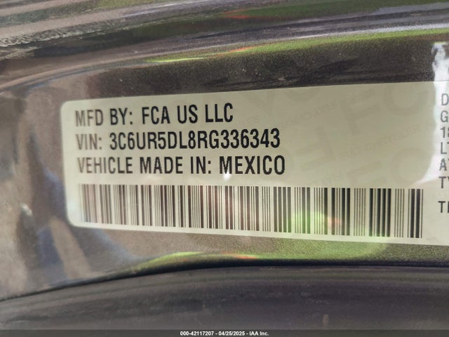3C6UR5DL8RG336343 RAM 2500 Big Horn  4x4 6'4 Box