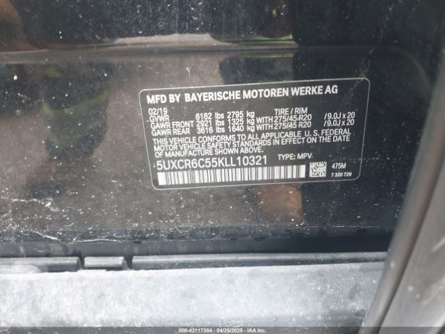 5UXCR6C55KLL10321 BMW X5 Xdrive40i