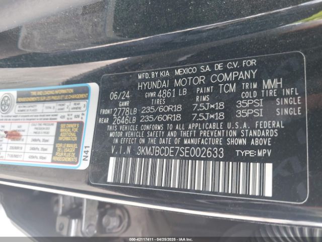3KMJBCDE7SE002633 Hyundai TUCSON SEL