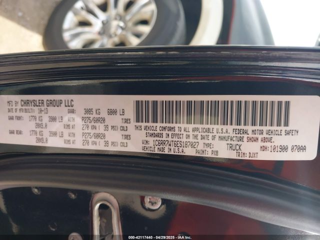 1C6RR7WT6ES187027 RAM 1500 Longhorn