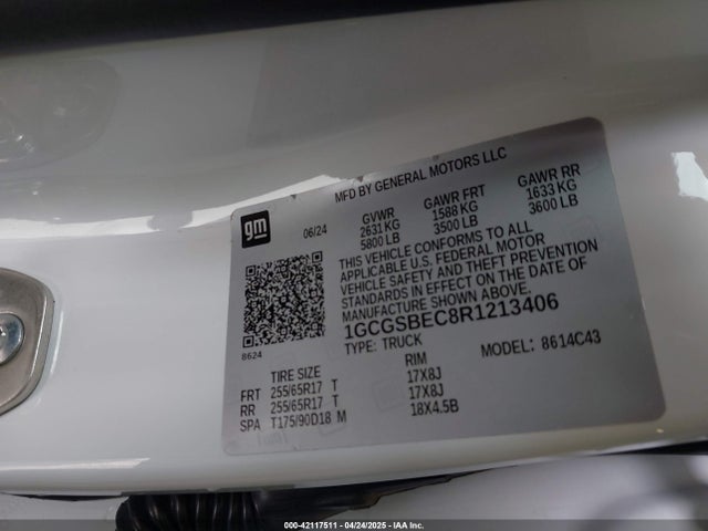 1GCGSBEC8R1213406 Chevrolet Colorado 2wd Wt