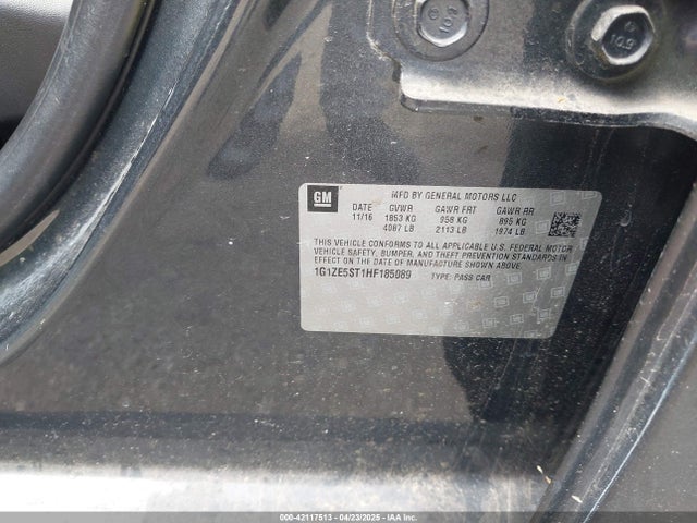 1G1ZE5ST1HF185089 Chevrolet MALIBU 1LT
