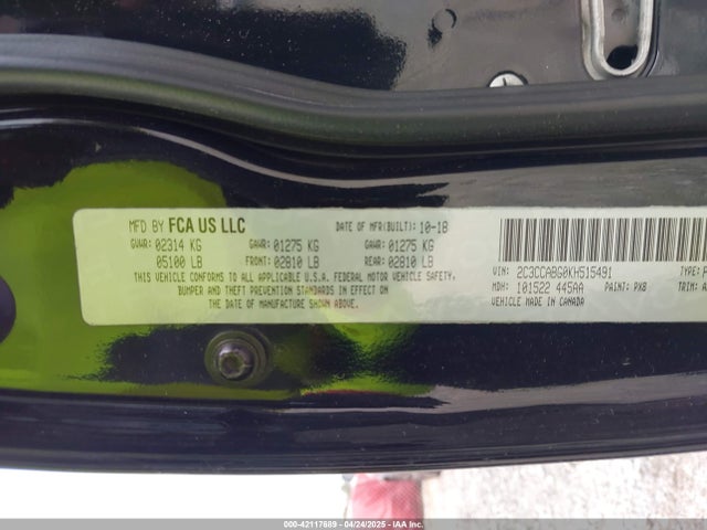 Chrysler 2019 2019 2C3CCABG0KH515491 Image 9