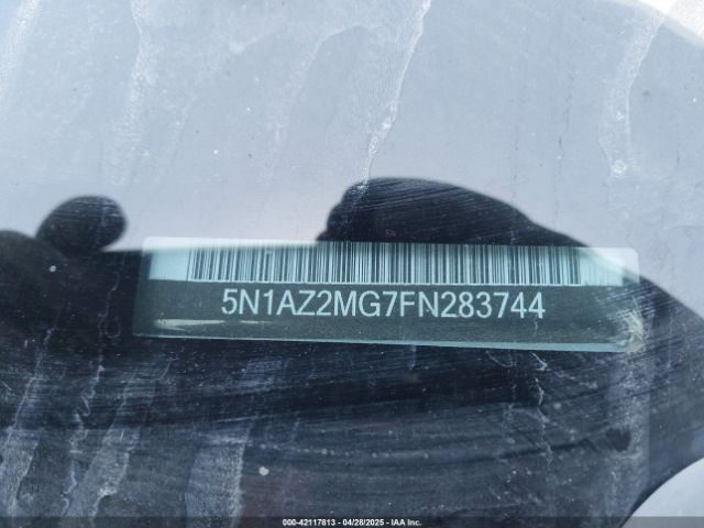 5N1AZ2MG7FN283744 Nissan MURANO SL