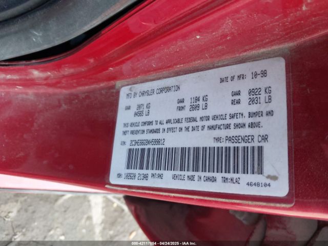 1999 CHRYSLER 300M 2C3HE66G9XH599812 Photo 8