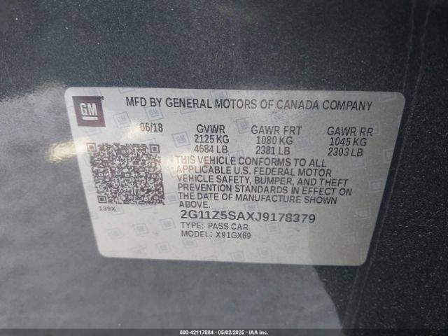 2G11Z5SAXJ9178379 Chevrolet IMPALA LS
