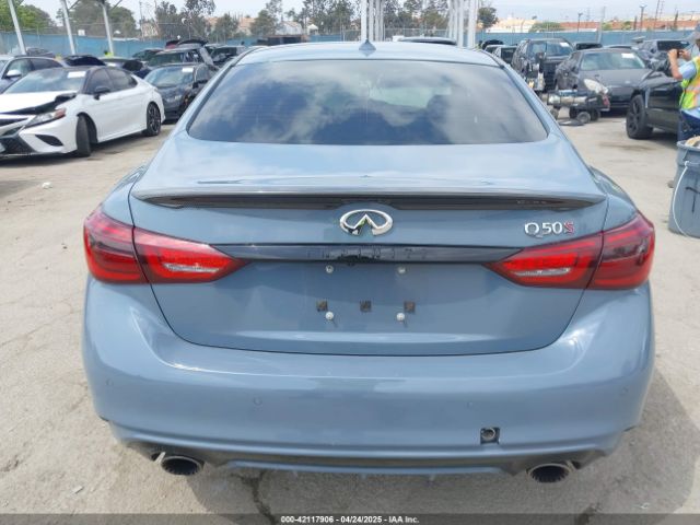 JN1FV7DP3NM370129 Infiniti Q50 Red Sport 400
