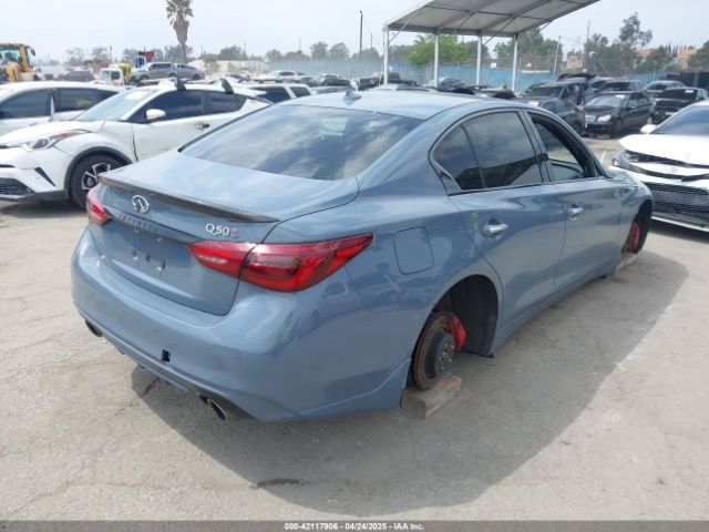 JN1FV7DP3NM370129 Infiniti Q50 Red Sport 400