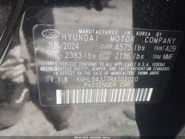 KMHL54JJ7RA102010 Hyundai Sonata Hybrid Limited