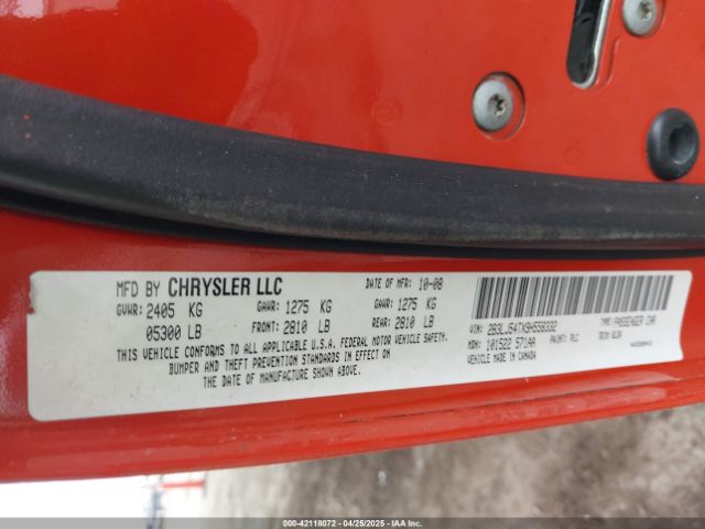 2009 DODGE CHALLENGER 2B3LJ54TX9H558332 Photo 8