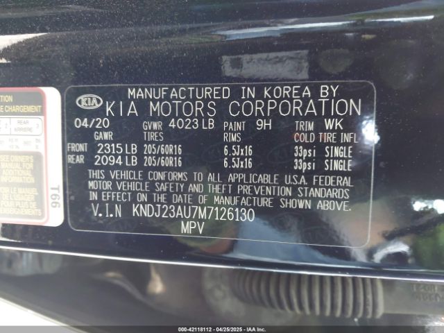 KNDJ23AU7M7126130 KIA SOUL S