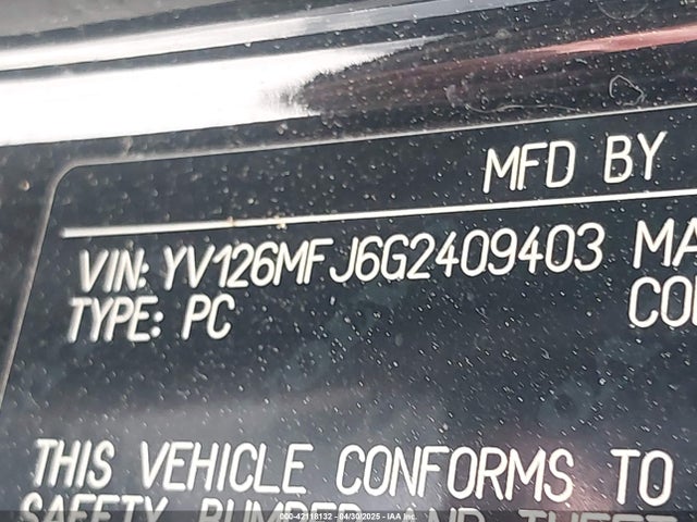 YV126MFJ6G2409403 Volvo S60 T5 Drive-e