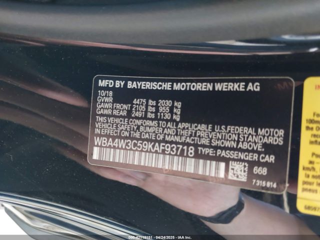 WBA4W3C59KAF93718 BMW 430I