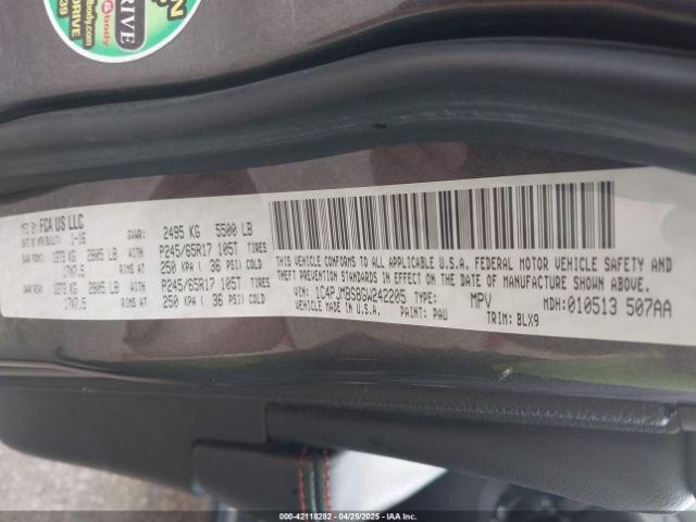 1C4PJMBS8GW242205 Jeep Cherokee Trailhawk