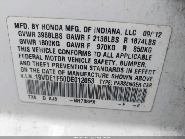 2013 ACURA ILX 19VDE1F50DE012053 Photo 8