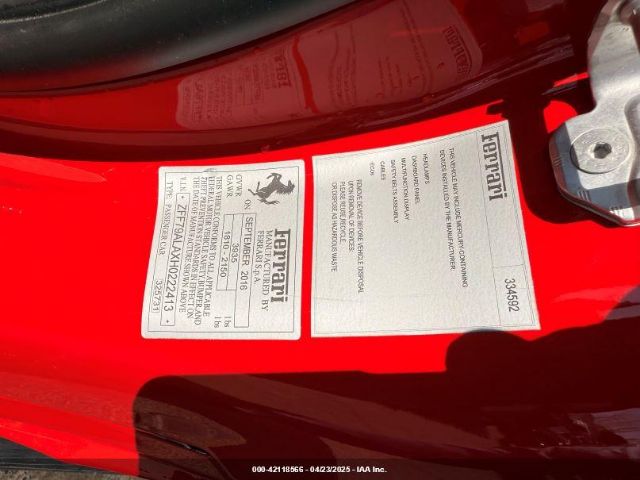 2017 FERRARI 488 GTB ZFF79ALAXH0222413 Photo 8