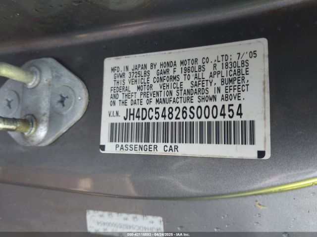 2006 ACURA RSX JH4DC54826S000454 Photo 8