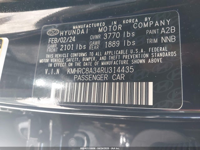 KMHRC8A34RU314435 Hyundai Venue Sel
