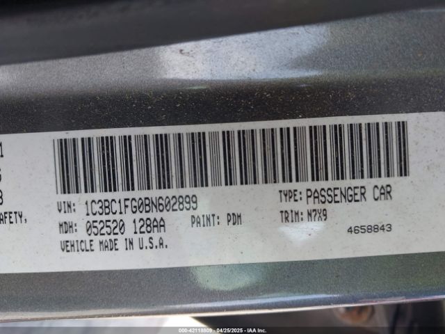 2011 CHRYSLER 200 1C3BC1FG0BN602899 Photo 8