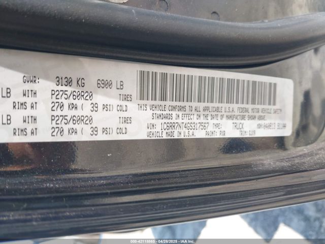 2016 RAM 1500 1C6RR7NT4GS317567 Photo 8