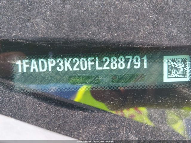 1FADP3K20FL288791 Ford FOCUS SE