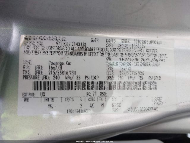 1FADP3K20FL288791 Ford FOCUS SE