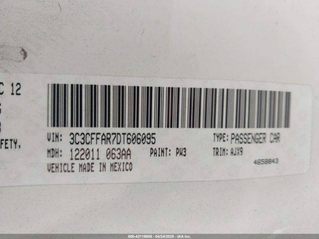 2013 FIAT 500 3C3CFFAR7DT606095 Photo 8