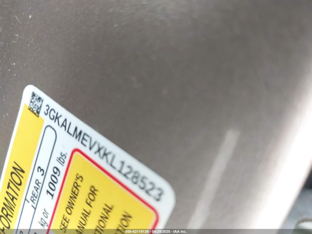 3GKALMEVXKL128523 GMC Terrain Sle