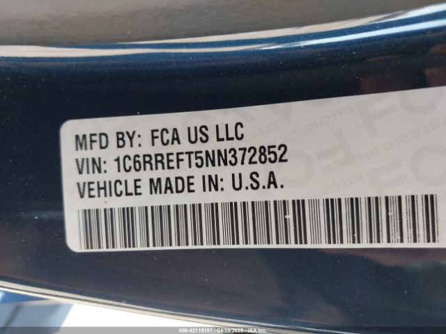 1C6RREFT5NN372852 RAM 1500 Big Horn  4x2 5'7 Box