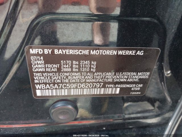 WBA5A7C59FD620797 BMW 528i Xdrive