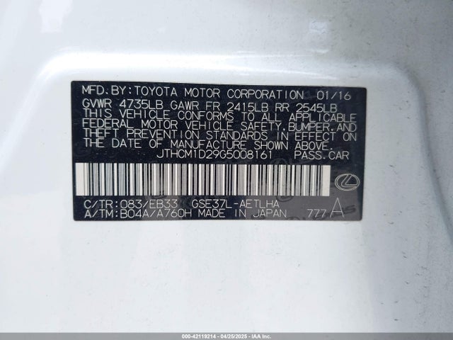 JTHCM1D29G5008161 Lexus IS 300
