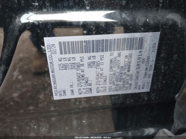 5N1BT3AB5RC685914 Nissan Rogue S Intelligent Awd