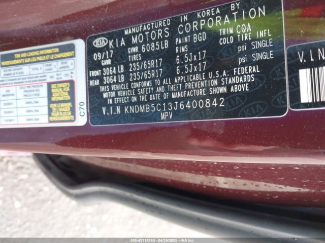 2018 KIA SEDONA KNDMB5C13J6400842 Photo 8