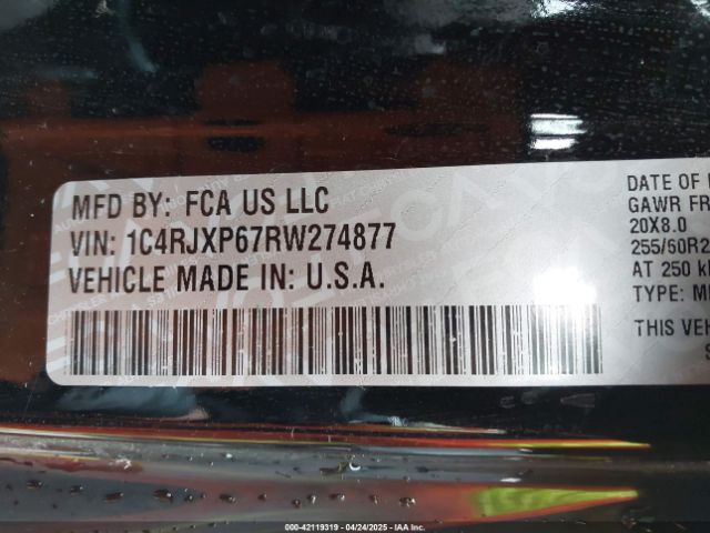 1C4RJXP67RW274877 Jeep Wrangler 4xe Sahara 4xe