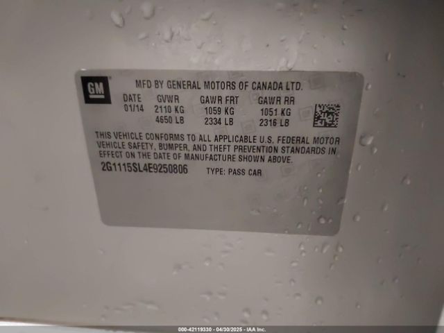 2G1115SL4E9250806 Chevrolet lkw
