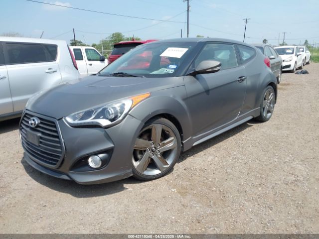 KMHTC6AE3EU206197 Hyundai Veloster Turbo W/black