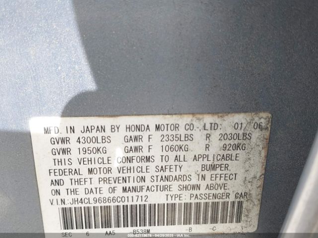 2006 ACURA TSX JH4CL96866C011712 Photo 8